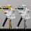 Ballerina's Beeldjes Dansend Balletpaar Model-B zilver 4