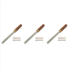 3X Guitar Fret Crowning File,Fret Edge End Rounded Tool,Three Radius S