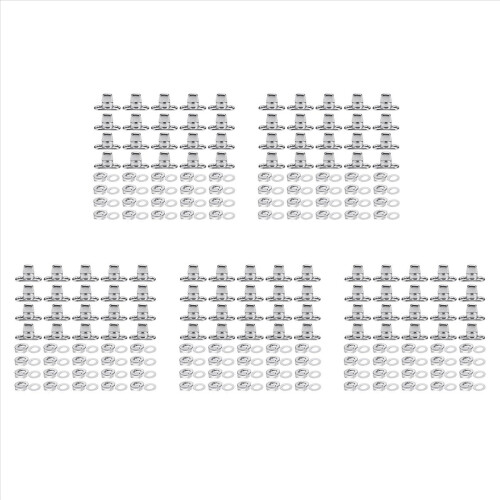 100 Sets Marine Grade Twist Lock Fasteners Turn Button Eyelet and Stud