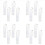 16 Pack Extendable Plastic Paint Brush Case, Clear Long Holder Tube, S 1