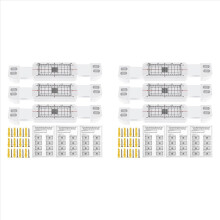6 Pcs Crack Monitoring Record, Acrylic Corner Tell-Tale Monitor,Tell-T