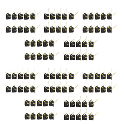100Pcs DIY Silent Movement Spindle Hands Wall Quartz Clock Mechanism R