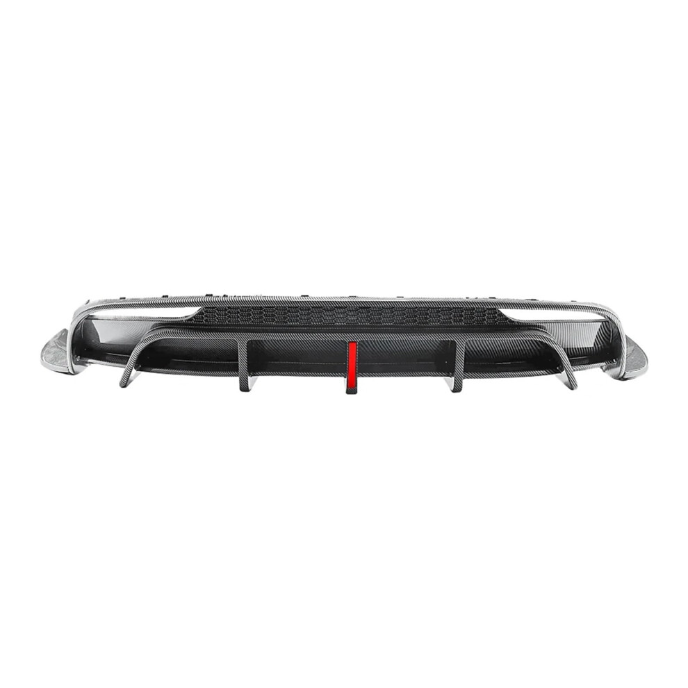 Rear Bumper Lip Spoiler Diffuser 2024 Carbon Finish Aerodynamic Contour Fit For Tesla Model 3 9092120417289