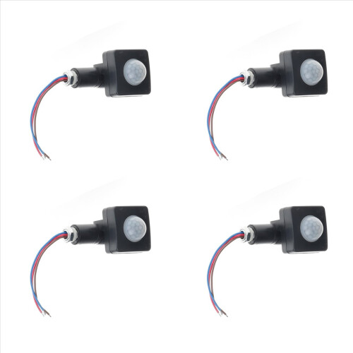 4X AC85-265V IP65 Motion Sensor Adjustable PIR Switch Ultrathin LED Li