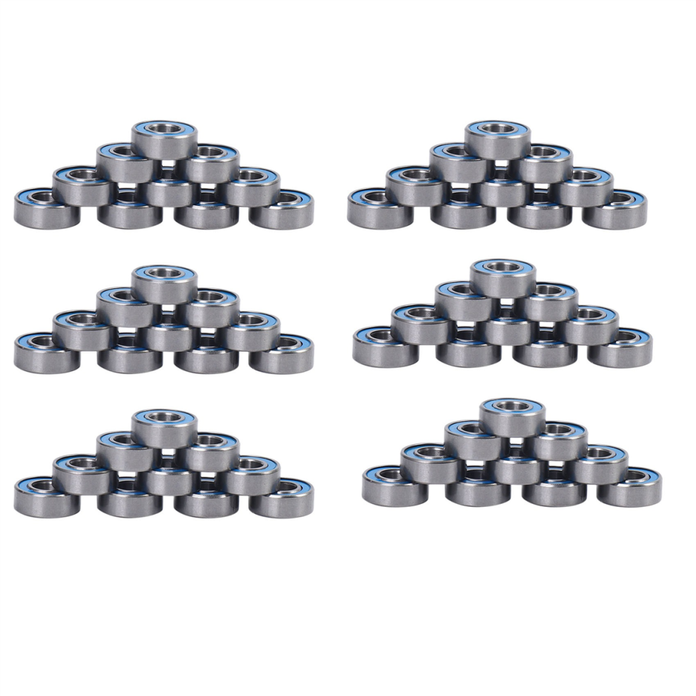 60Pcs Mr115 Ball Bearings 5X11x4mm For Slash Stampede Wheel Silver 4851296960983