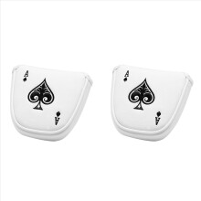 2x Golf Mallet Putter Cover Headcover Magnetische Clubbeschermer Geschikt voor