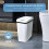 2X Automatic Touchless Bathroom Trash Can with Lid White Slim Narrow P 7