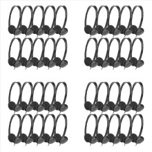 Classroom Headphones 40 Pack for Kids School, Earphones 3.5MM Audio He