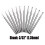Conjunto de 36 brocas esféricas redondas para fabricação de joias - Haste de 3/32 polegadas 6