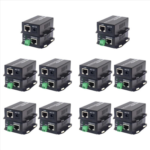 Conversor Ethernet sobre Par Trançado 20X - Extensor de Linha Ethernet para Telefone 1