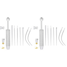 Outil de préhension pour bille conique de piercing (lot de 2) - Dos plat