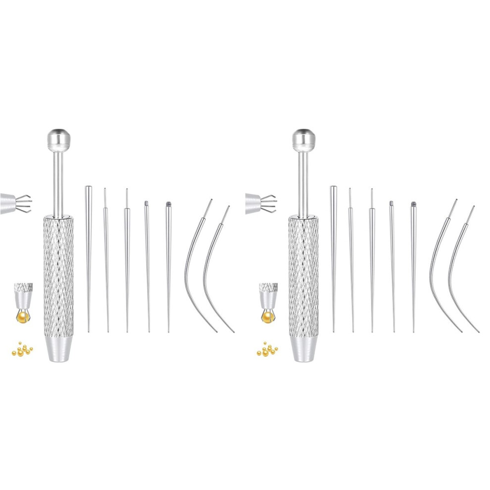 Semoic 2X Piercing Taper Ball Grabber Tool For Changing Jewelry -Flat Back Ea