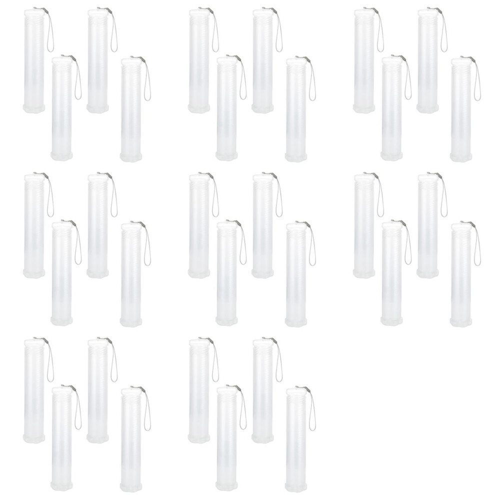 Photos - Other Hand Tools 32 Pack Extendable Plastic Paint Brush Case, Clear Long Holder Tube, S