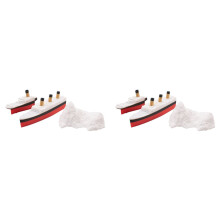 2X Realistic Split in Half Titanic Bath Toy and Pool Toy, Topper, Hist