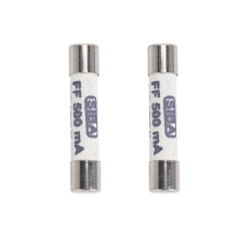 2 fusibili ceramici bianchi da 1000 V 500 mA 6,3 x 32 mm per multimetro