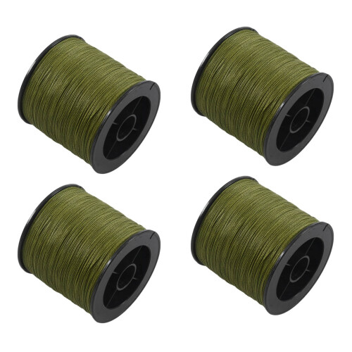 4X 500 M 30 LB 0.26mm Πλεκτή πετονιά PE, 4 κλώνοι, πράσινο