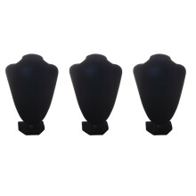3X Shop Mannequin Bust Jewelry Necklace Pendant Earring Display Stand
