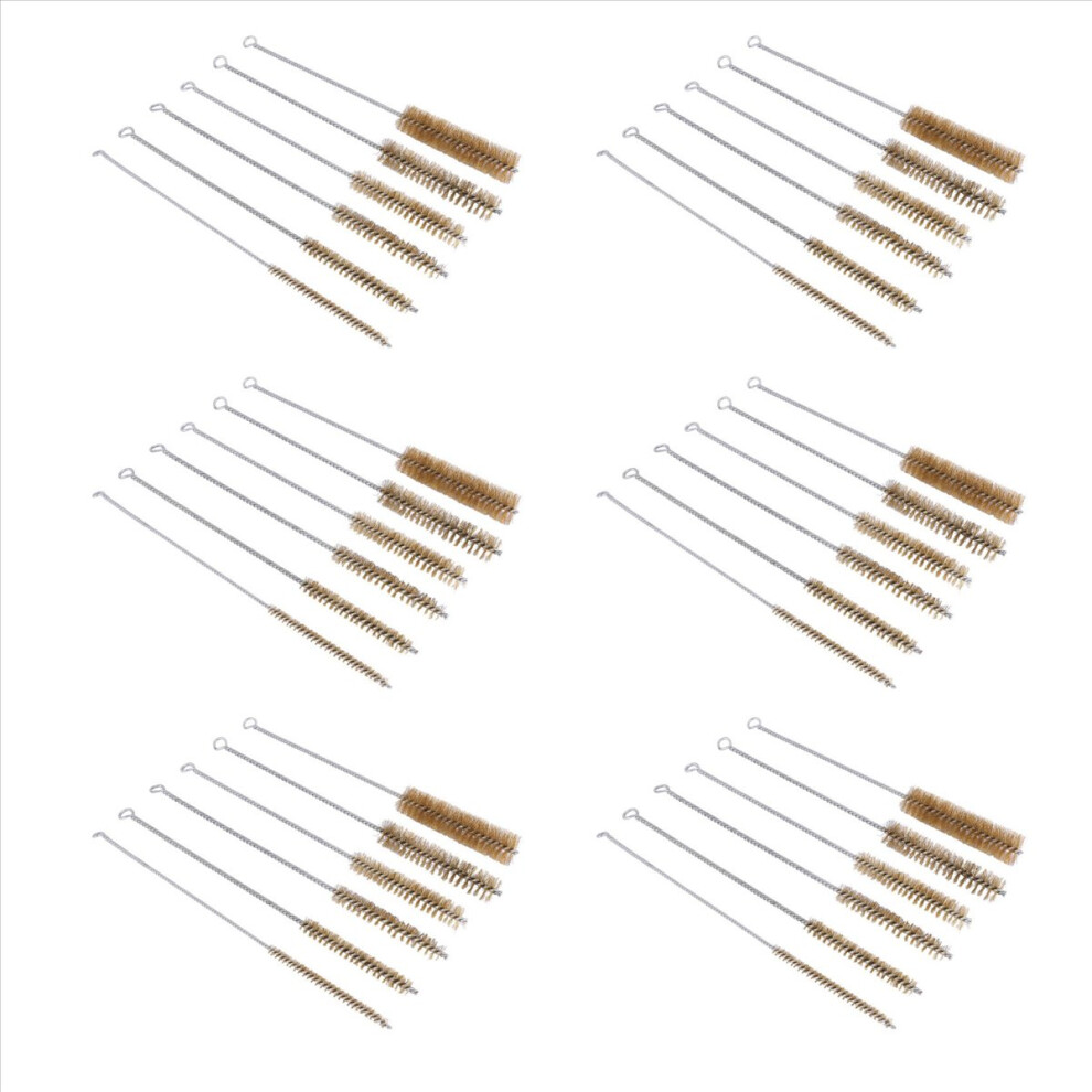36 Pcs Brass Tube Cleaning Brush Wire Set Polishing Tool 4851296964387