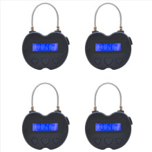 4X Smart Time Lock LCD Display USB Rechargeable Temporary Timer Padloc