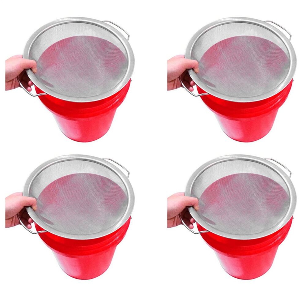 4X Paint Strainer Mesh Stainless Steel Emulsion Honey Funnel Filter Co 4851296963755