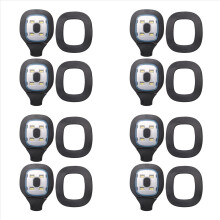 8Pcs USB Rechargeable Light for LED Beanie Hat,Replaceable Head Lamp C
