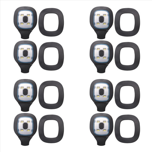 8Pcs USB Rechargeable Light for LED Beanie Hat,Replaceable Head Lamp C