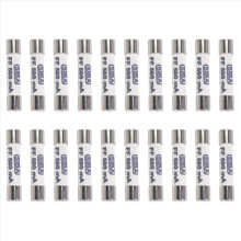 20 fusibili ceramici bianchi da 1000 V 500 mA 6,3 x 32 mm per multimetro