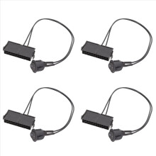 4X 24 Pin Femmina ATX PSU Power Supply Tester Up Jumper On OFF Switch C
