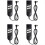 4X Electric Sofa Remote Replacement, 5 Pin 4 Button Power Recliner Rep 1