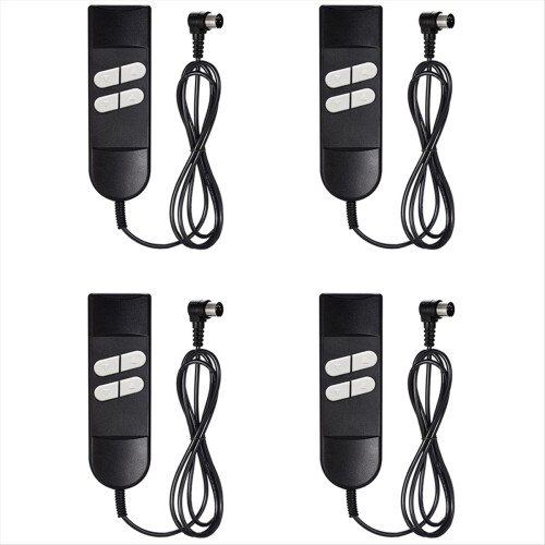 4X Electric Sofa Remote Replacement, 5 Pin 4 Button Power Recliner Rep