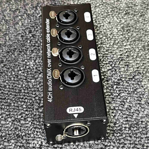 2Pair 4-Channel 3-Pin XLR or 6.3Mm Audio and over Network Cable Extend