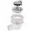 2X Sink Waste Drain Plug Hole Angle Fitting, Basin Filter for Motorhom 8