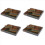 40 set Mini cubo di prezzo combinato in legno con numero e etichette per gioielli regolabili Pr 1