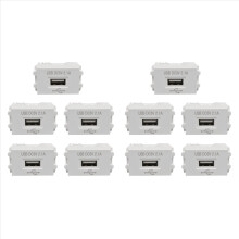 10X Phone Charging Panel USB Power Module 220V Socket 5V Transformer 2