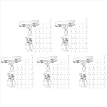 150 Pcs Label Holders Sign Clip, Plastic Clear Rotatable Clips, Mercha