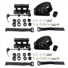 2X Bike Fork Mount Car Roof Rack Support Quick Release Thru Axle Carri