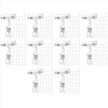 300 Pcs Label Holders Sign Clip, Plastic Clear Rotatable Clips, Mercha