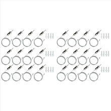Kit de 24 cables de suspensión hexagonales para garaje, cadenas colgantes de acero, Hon