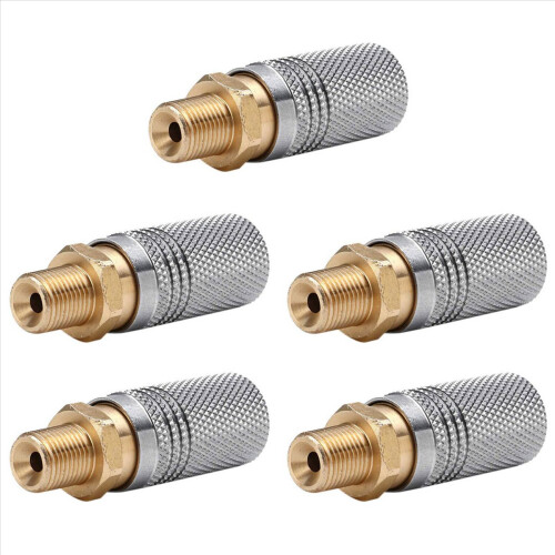 5X Metal Extended PCP Air Charging Quick Release Adapter Socket 1/8 To
