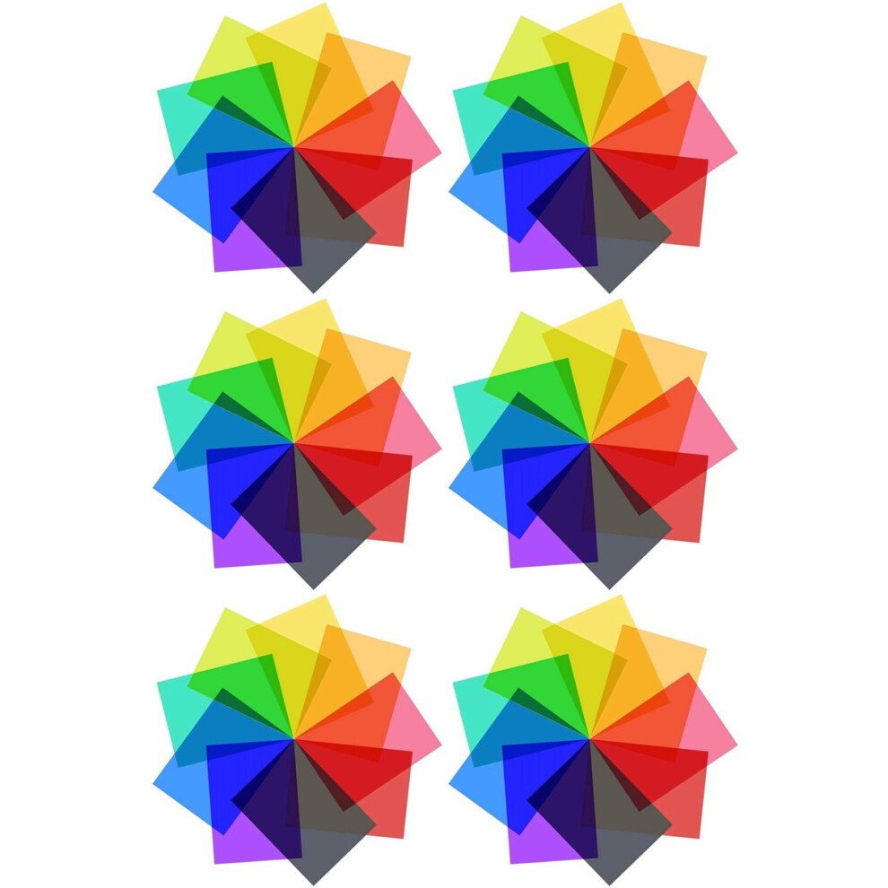 54Pcs Gel Filter Color Correction Colored Overlays Film Ing Light 4851296968170