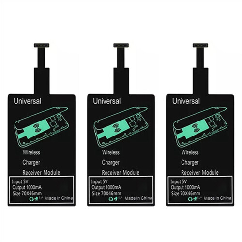 3X Wireless Charging Receiver Universal Fast Charger Adapter(for Micro