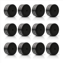 12Pcs 40X20mm Aluminum HiFi AMP Speaker Isolation Stand Turntable Feet