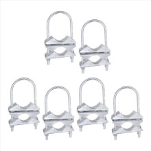 Double Antenna Mast Clamp V-Jaw Bracket U Bolts Pipe Mounting Hardware
