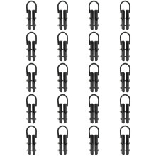 20X Climbing Rope Clamp,Rope Climb Workout Rig Attachment Hook for 1.5