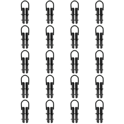 20X Climbing Rope Clamp,Rope Climb Workout Rig Attachment Hook for 1.5