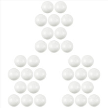 30 bolas de espuma de poliestireno para modelagem e artesanato, 6 cm - brancas