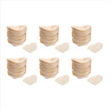 300x Fingerfood - Kommetjes, "Boot" Biologisch afbreekbaar hout 11 cm x 6,5 cm