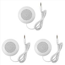 3x Mini-Lautsprecher (weiß, 3,5 mm) für CD-Radio/MP3-Player
