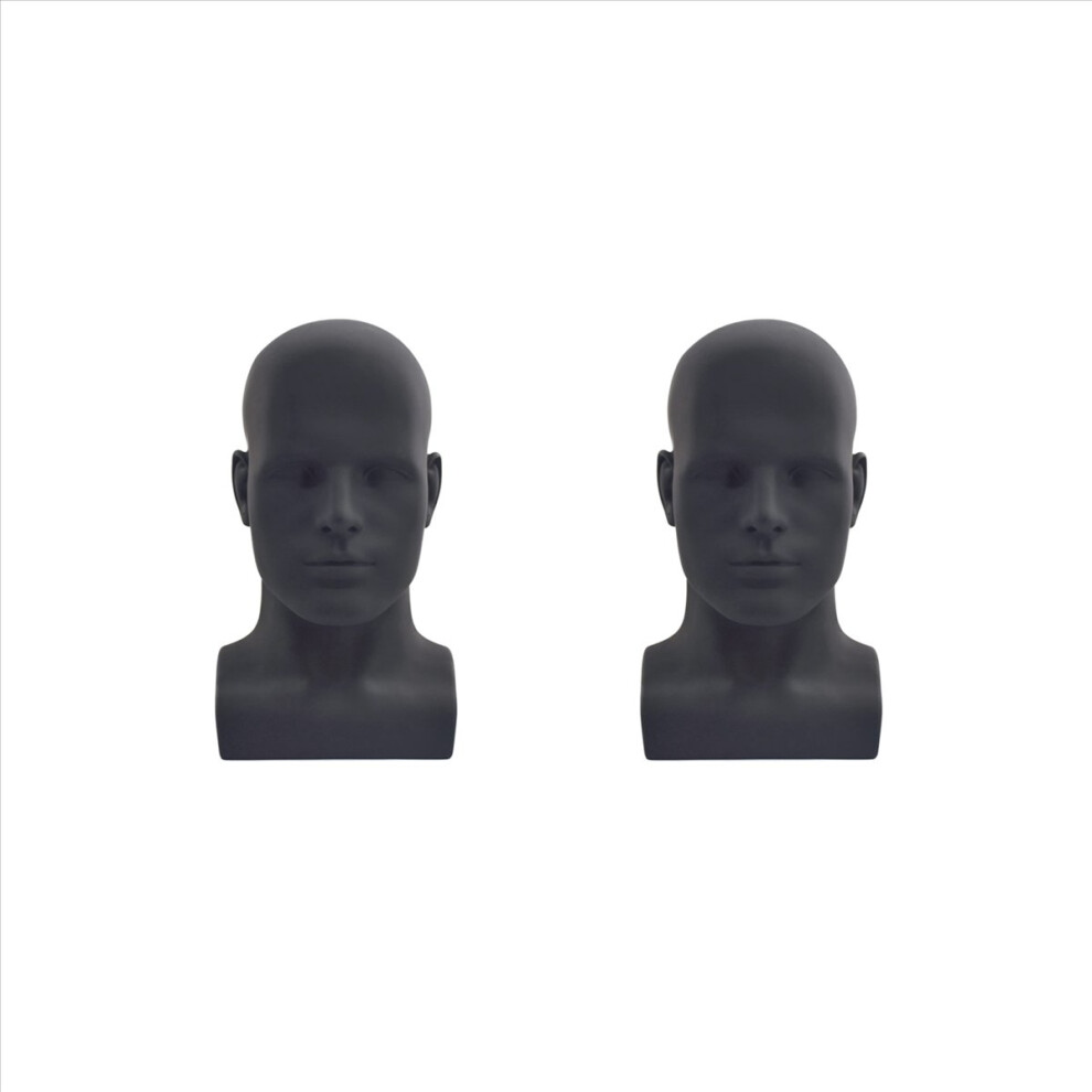 2X Male Mannequin Head Professional Manikin For Display Wigs Hats Head 4851296973051