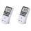 2X Uk Plug Digital Timer Socket, Electrical Programmable in Switch for 1